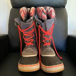Pink & Gray Sorel boots